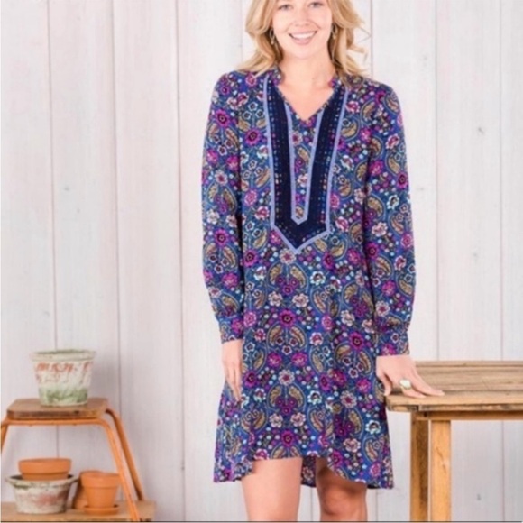 Matilda Jane Thoughts & Dreams Floral Shift Dress with Embroidered Detail - Picture 2 of 13